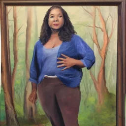 Full body portrait, painting, medium shot lady style of Jumanji