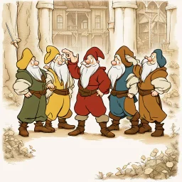 The Three Musketeers meet The Seven Dwarves