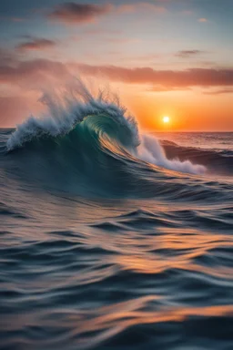 Ultra realistic photo rough colored big ocean wave falling down at sunset time concept ,full size, science, technology,future,electric ,futuristic style, design, practicality,manufacturability,performance, performance, HOF, professional photographer, captured with professional DSLR camera, trending on Artstation, 64k, full size, ultra detailed, ultra accurate detailed, bokeh lighting, surrealism, background,(((realism, realistic, realphoto, photography, portrait, , realistic, beautiful, elegant,