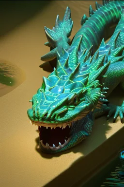 Water dragon,darker colours,highly intricate, Realistic photography, incredibly detailed, ultra high resolution, 8k, complex 3d render, cinema 4d.