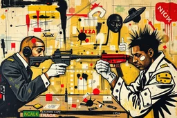 this isnt a game this is financial warfare style of basquiat x pollock