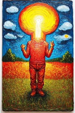 the light of truth which sets a person free and enables them to discover how best to live in liberty; A surrealistic lowbrow interpretation of Philip Guston