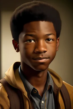 Imagine an 18-year-old African American character representing Stable Cog. This young man, a high school senior, exudes confidence and resilience. His rich skin tone reflects a vibrant heritage, and his poised demeanor signifies both strength and determination. As a senior, he embodies the transition to adulthood, showcasing the stability and growth associated with the Stable Cog brand.