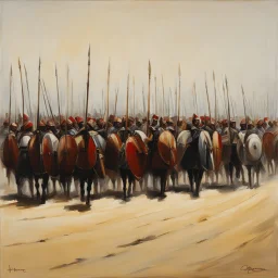 Macedonian phalanx by Guy Borremans