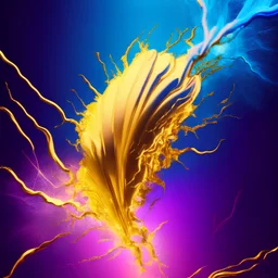 blue , golden and pink electric background