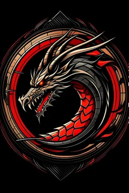 Logo graphique Dragon avec texte "Imperium Draconis"