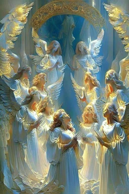 Heavenly choir of angels