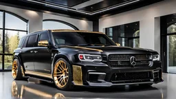 A (((G-Wagon Dodge Charger))) featuring a luxurious interior, advanced technologies, and a sleek body kit designed by MANSORY, exuding an air of sophistication and power