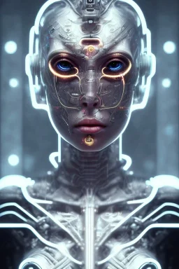 cyberpunk, head, scream women, portrai, face cry, perfect skin, tron, cyborg, robot, cyborg, seven , perfekt, real, dream, hr giger