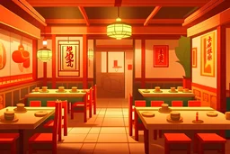 chinese restaurantsanimation style