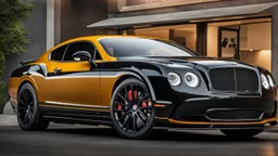 Bentley Continental GT final generation mixed with Dodge Challenger, Super Detailed, desktop wallpaper, 4K