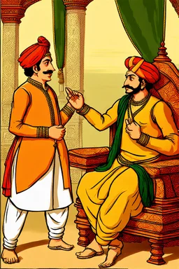 Birbal’s son asked Akbar to swap positions with him