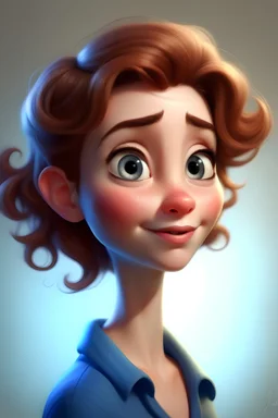 pixar style woman portrait