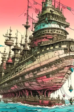 Draw a giant war ship with coloured make it new make it way bigger way way way bigger bro that’s tiny make it way bigger make it 100 times bigger