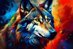 cover book art of wolf with stuning rich color