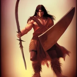 child, conan, wanderer, epic, fantasy, barbarian,