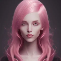 Feiticeira de cabelo rosa