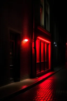 red light district with secret hookers