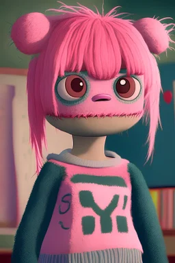 Lou from the Movie "Ugly Dolls" in Doki Doki Literature Club