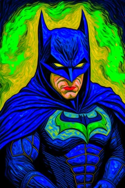 Batman as painted by Van Gogh
