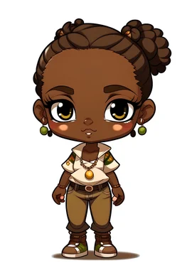 african american chibi small waist