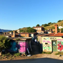 Graffiti Art. Small town.