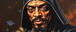 master oil painting by Rembrandt, space style pimp rap captain snoop awesome coolness, real, darth vader