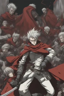 The Vash Stampede in the blood is deflected back