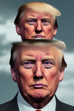 donald trump face ias hero n graphic style