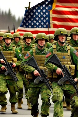 USA and Irish army