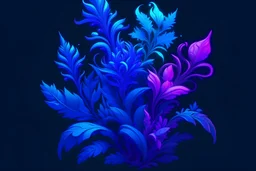 fantastic purple and light blue plant for game