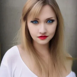 Pretty sexy woman, setting in the bench, park place, deep blue eyes, looking in side view, sexy dress, nice nose, pretty lip, simi smile, pointed ears, white skin, white simi gold hair, medium hair, nice neck, sexy soulder, medium breast size, simi full body portrait