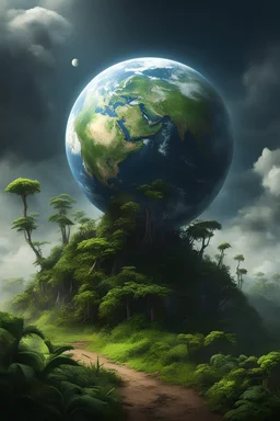 a character whose world is dying. The actual earth is sick and killing all the plants and probably life as they know it