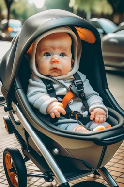 baby in pram