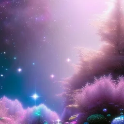 one big crystal glitter pink blue subtle galactic fairy in a galactic ambiance,, long hair down to the ground,transparent petals,blue eyes,delicate colors in the foreground, full of details, smooth，soft pink violet light atmosphere, light effect，vaporwave colorful, concept art, smooth, extremely sharp detail, finely tuned detail,8K ultra high definition, 8 k, ultra sharp focus