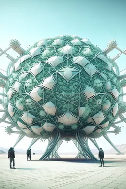 impossible geometry giant organic virus building