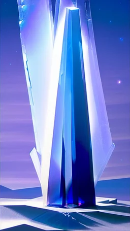 The majestic crystalline monument