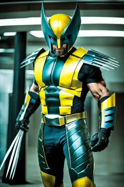 Wolverine in futuristic armor, photograph
