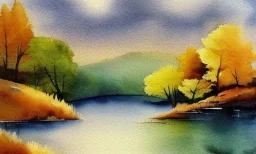 watercolor landscape