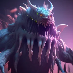 Monster like creatures, Ultraviolet dimension, unreal engine 5, 8k resolution, attractive, realistic, ultra detailed