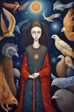 it is vast and you & I so small; by artist "Tracy Lee Stum";by artist "Leonora Carrington Schloe";by artist "deep byzantine"