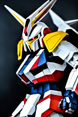 Gundam inspired by a rabbit. Photograph.