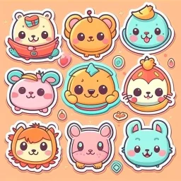 cute stickers templates