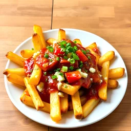 Potato Dish Poutine Without Background