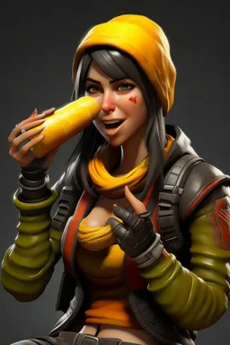 renegade raider eating banana