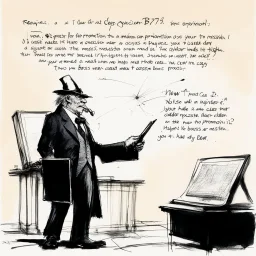 [illustration by Ralph Steadman] A notification appears on your screen: "New case assigned. Case 127-B: Request for a promotion to a higher position." Your boss, Magister Lucifer, had made it clear that you need to process at least two cases per day.