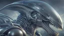 Alien in the style of H.R. Giger, high resolution, highly detailed, cinematic lighting, epic, centered