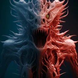 Fluid ink bloody creature, unreal engine 5, 8k resolution, photorealistic, ultra detailed