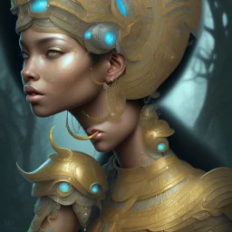 sango fantasy, fantasy magic, intricate, sharp focus, illustration, highly detailed, digital painting, concept art, matte, masterpiece head sexy Indonisian beauty black afro hair earth lady silver tiger head Egyptian princess pyramid