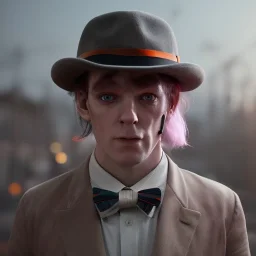 Clockwork orange Alex, real, full body, cyberpunk, dramatic lighting, hyper realistic, 8k